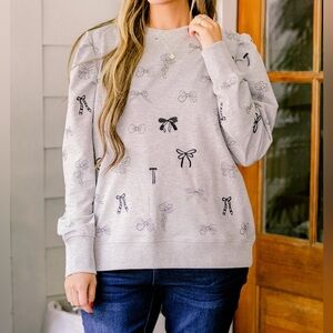 Chic Soul Only Getting Better Pullover, Gray Size 1X NWT